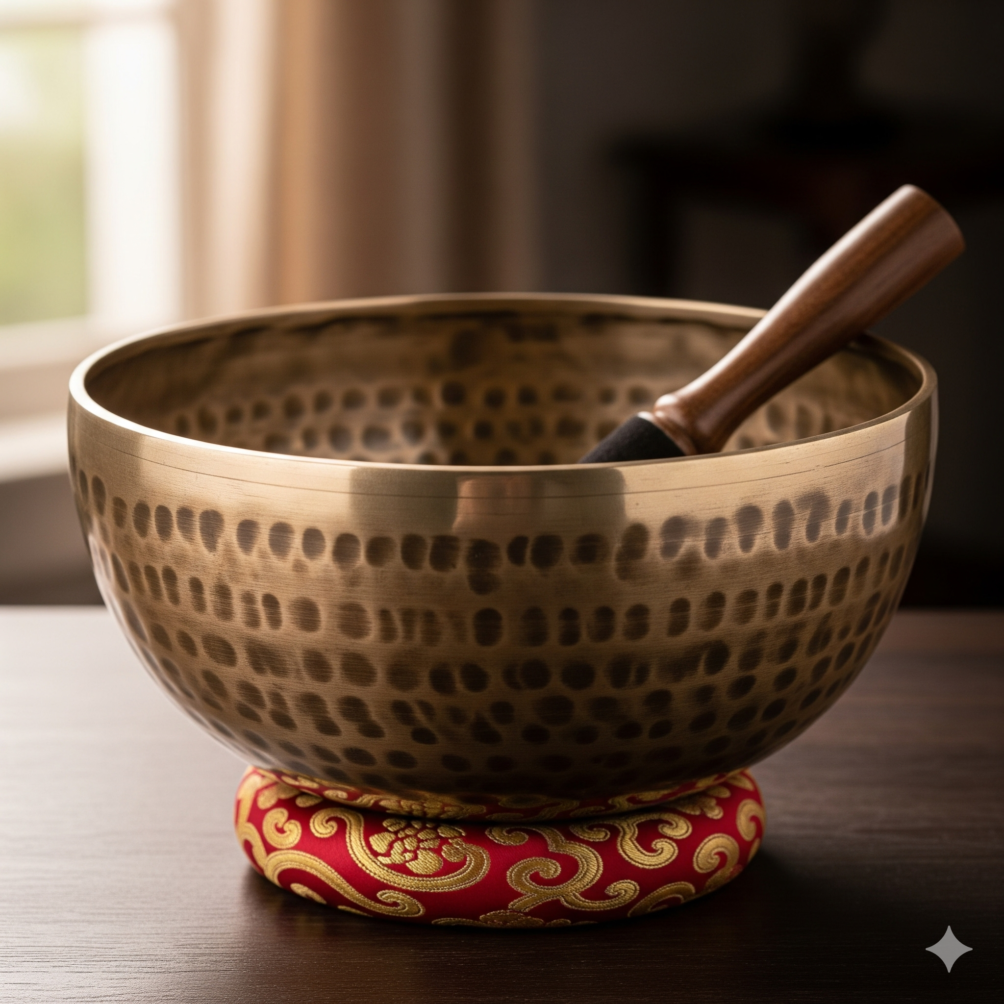 Tibetan Singing Bowl – Large (Hand-Hammered, 10 inch)
